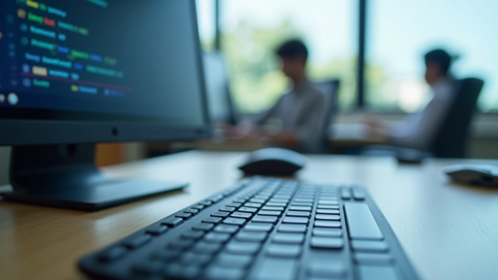 Keyboard with focus indicators highlighted showing tab order progression through website navigation elements